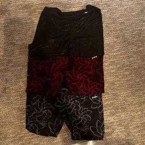 3 Pair Leggings Eastbay red black gray Size Med